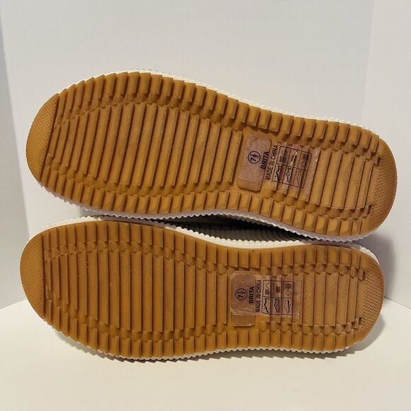 Nicole Miller New York Brita Women's Sneakers 7.5 Beige Mist Platform Multicolor - Picture 7 of 7